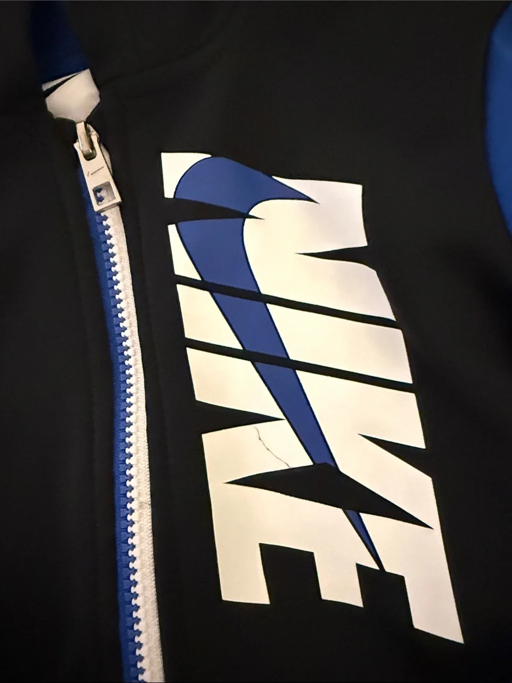 Nike Black and Blue Kids Zip Hoodie & Joggers Set - Picture 2 of 11